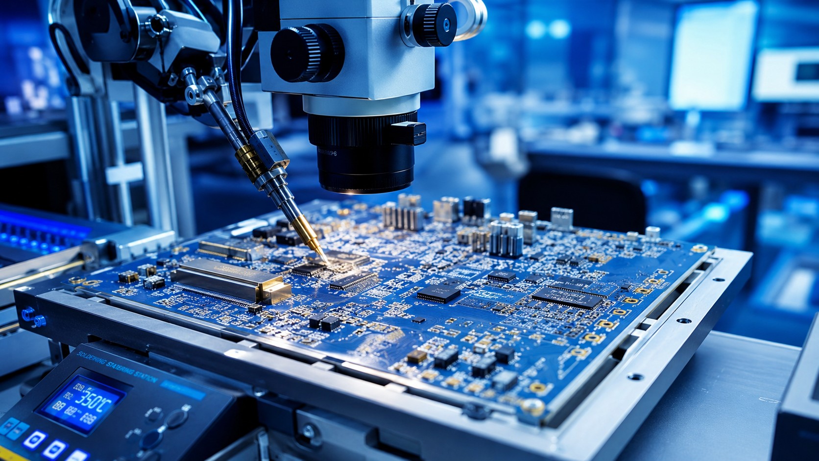 PCB electronics assembly for aerospace