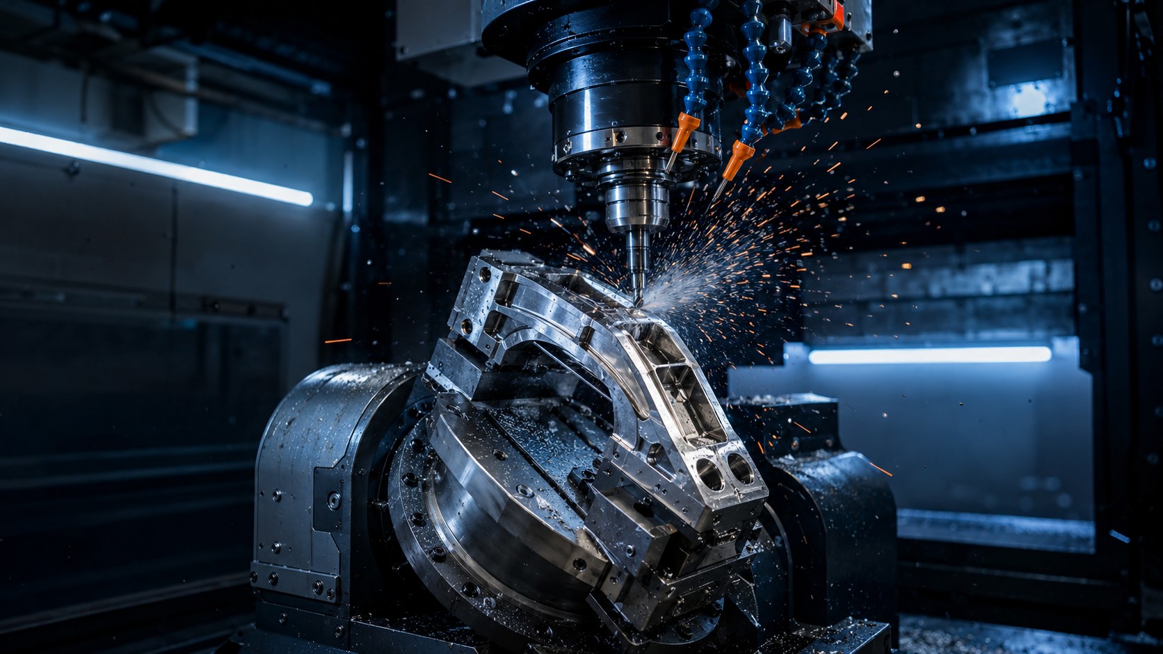 5-axis CNC precision machining aerospace parts